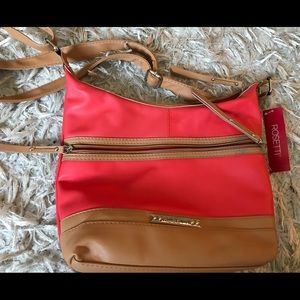 $69 ROSETTI Mid Crossbody Orange Chili Pepper NWT